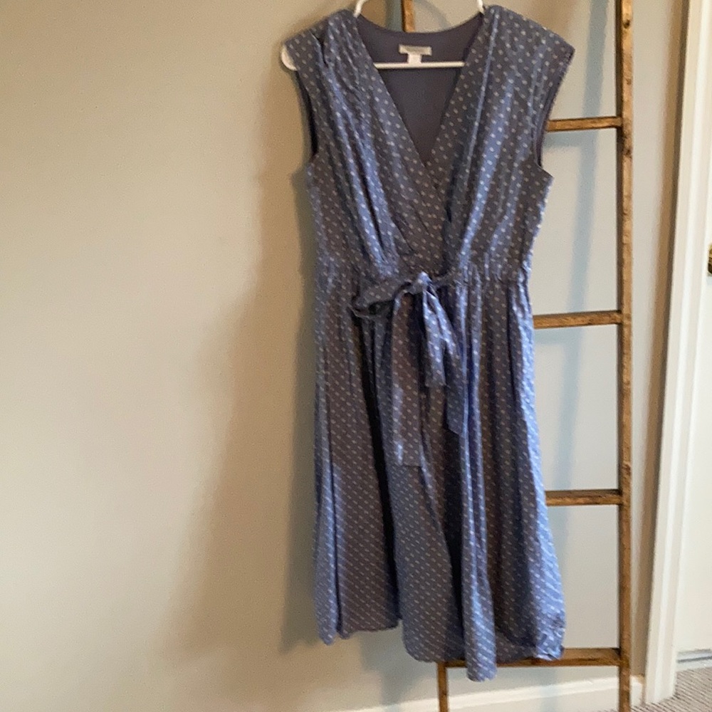 Garnet Hill 💯 cotton midi dress